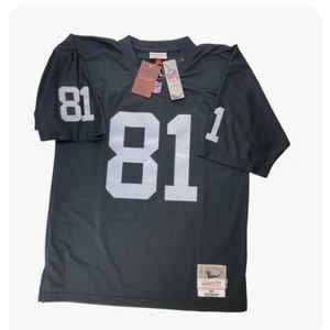 Large NFL Oakland Raiders Tim Brown 1997 Throwback Legacy Jersey Black